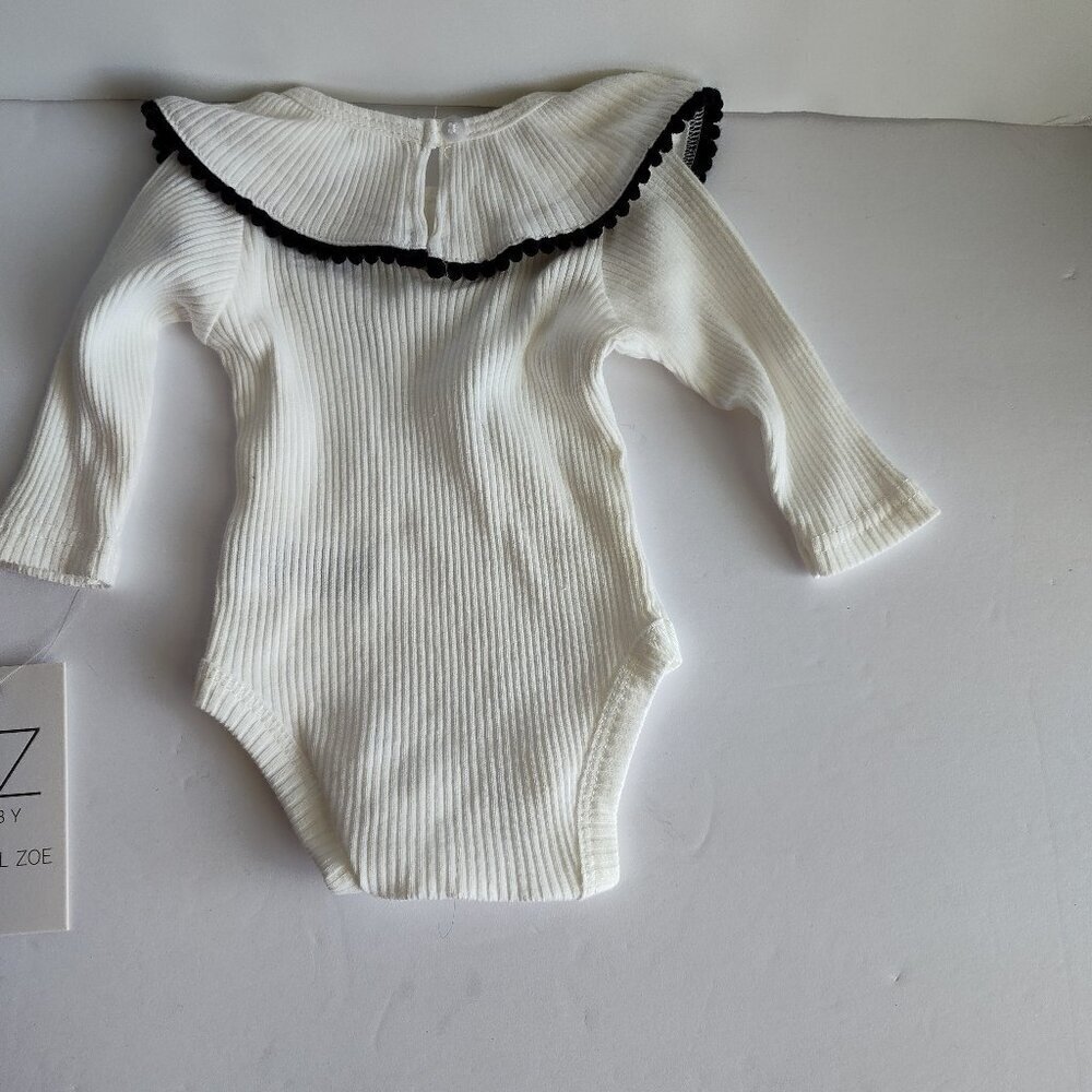 Infant SZ 0-3M RZ by Rachel Zoe  Ivory Bodysuit - Picture 2 of 4